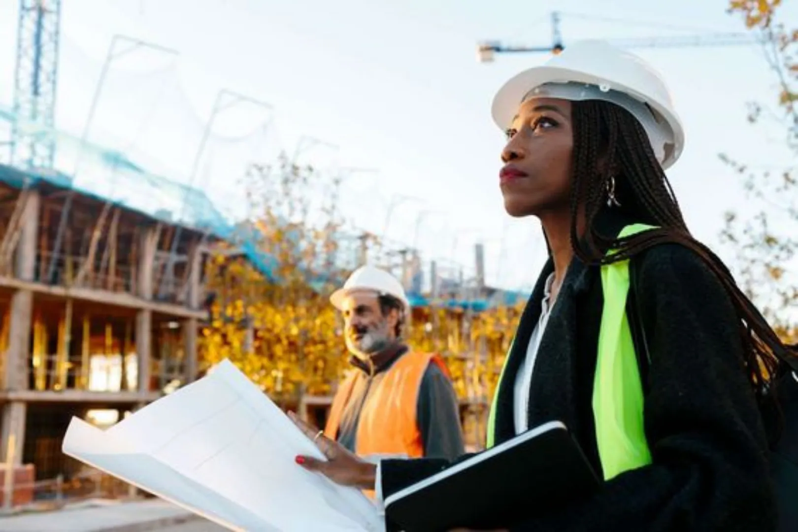 Cheffe de projet et chef de chantier fili&egrave;re construction