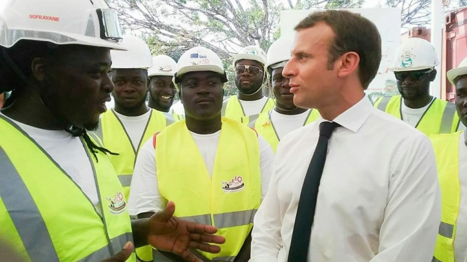 Visite officielle du Président de la République en Guyane, équipe Sofraxame